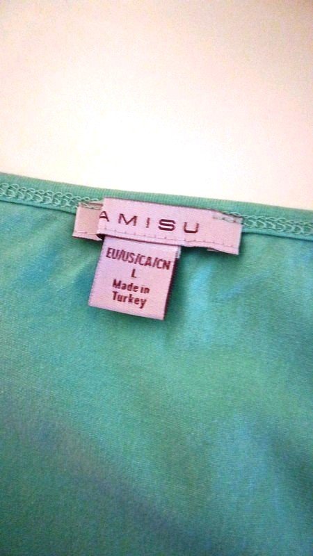 Spitzen Trägerhemd türkis oder mintgrün Größe M oder L