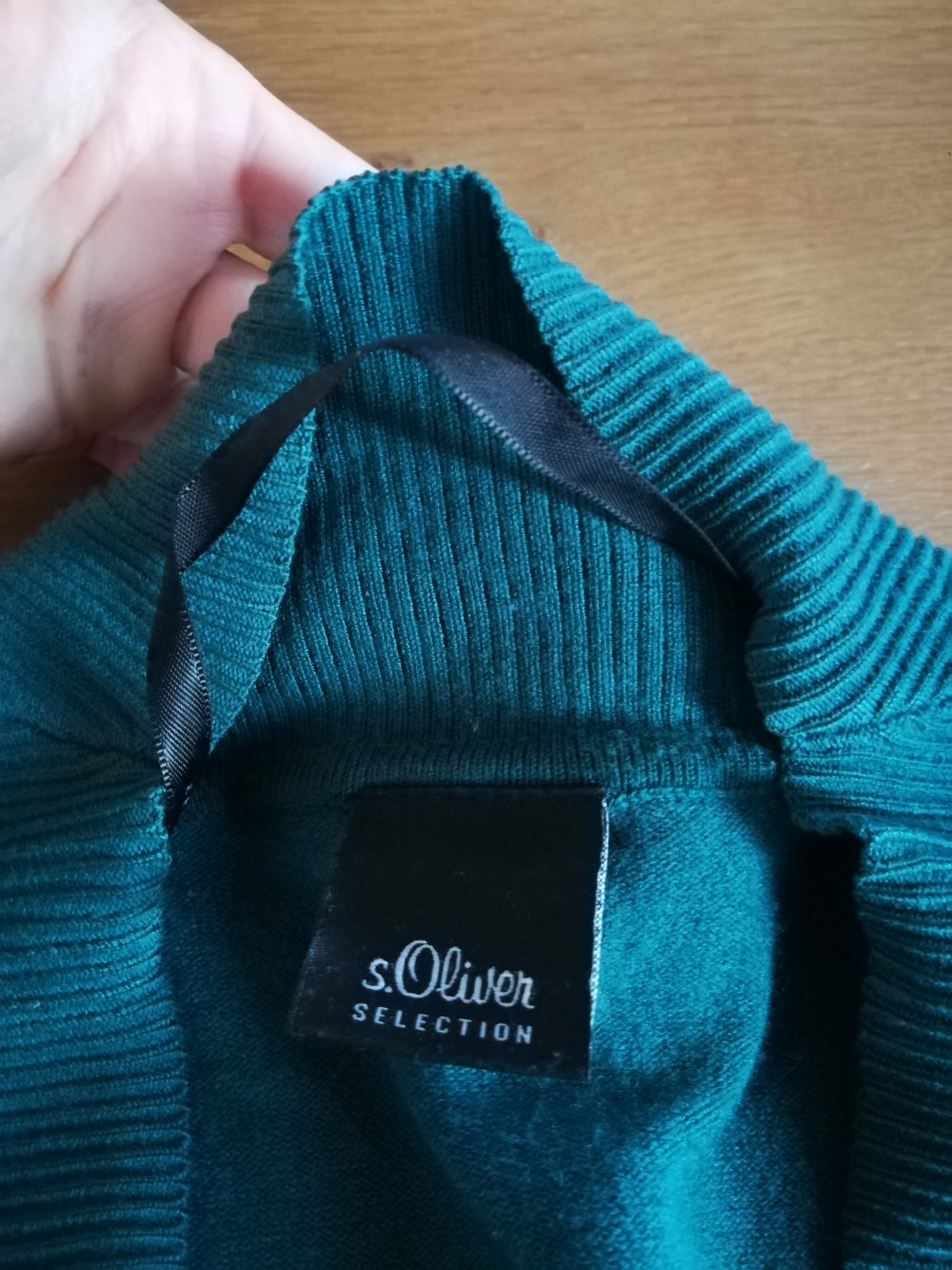 s.Oliver grüner Cardigan mit Knöpfen Weste Gr. M