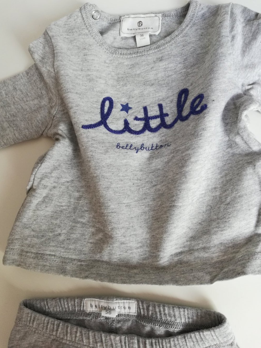 Neues Bellybutton Set grau Bio Öko Gr. 56