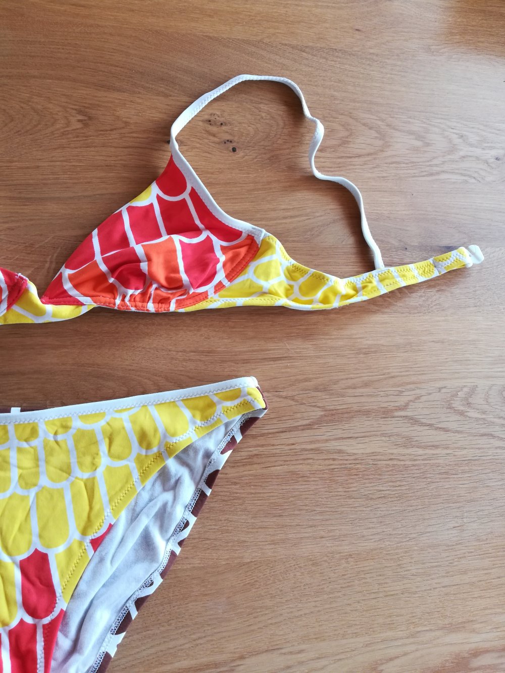 La Perla bunter Bikini braun rot gelb Gr. M L