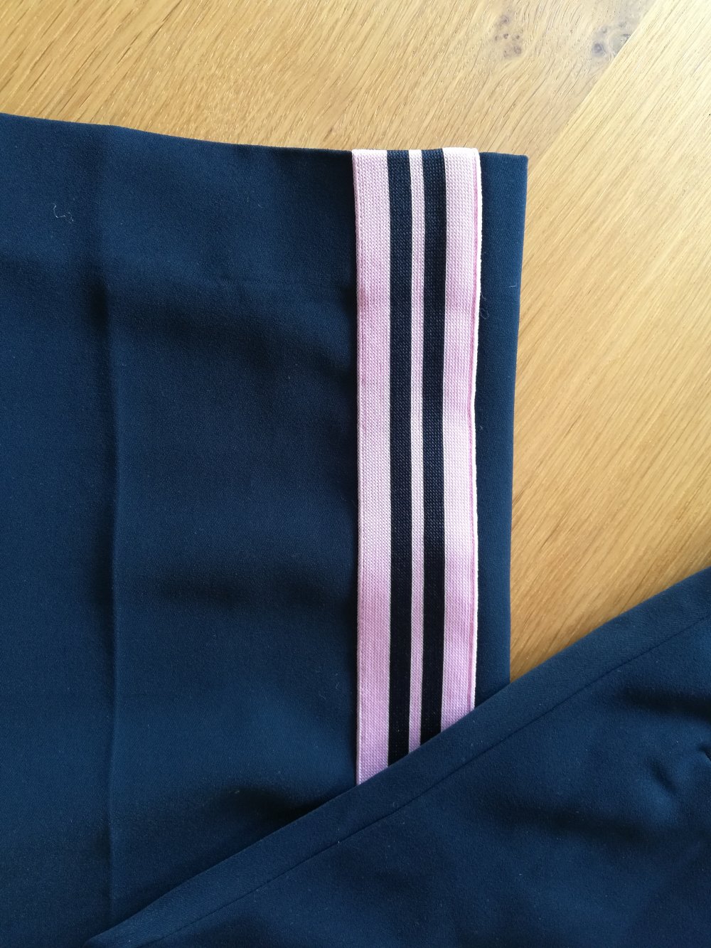 Samsoe Samsoe Hose Gr M Navy Blau Galonstreifen