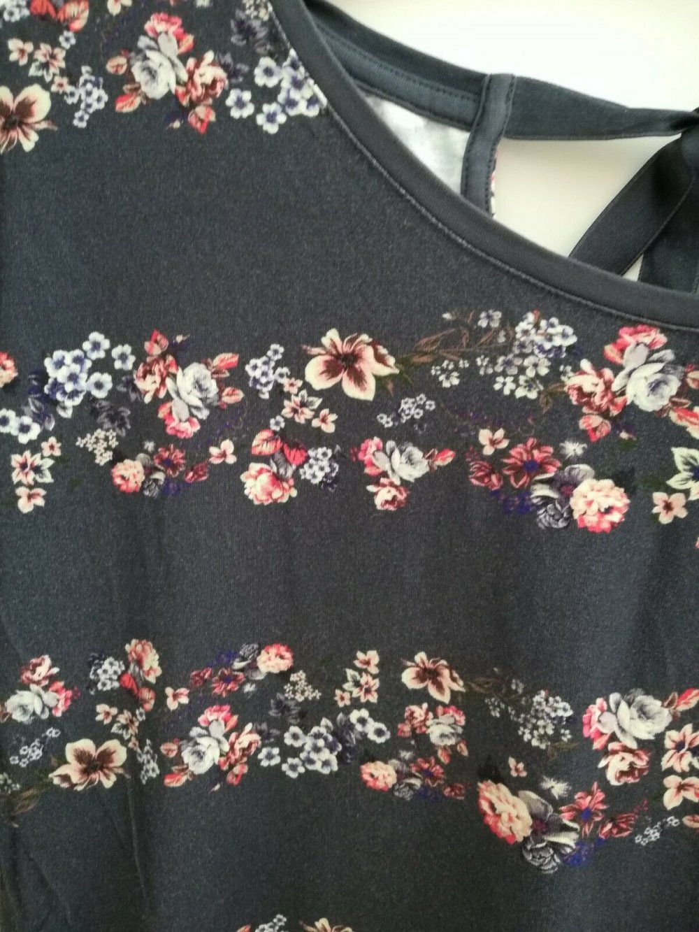 Street One Blumen Print Tshirt Gr. 36 S oder 38 40 M dunkelblau