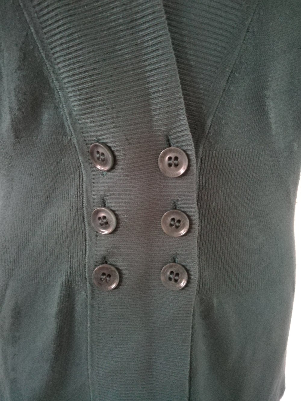 s.Oliver grüner Cardigan mit Knöpfen Weste Gr. M