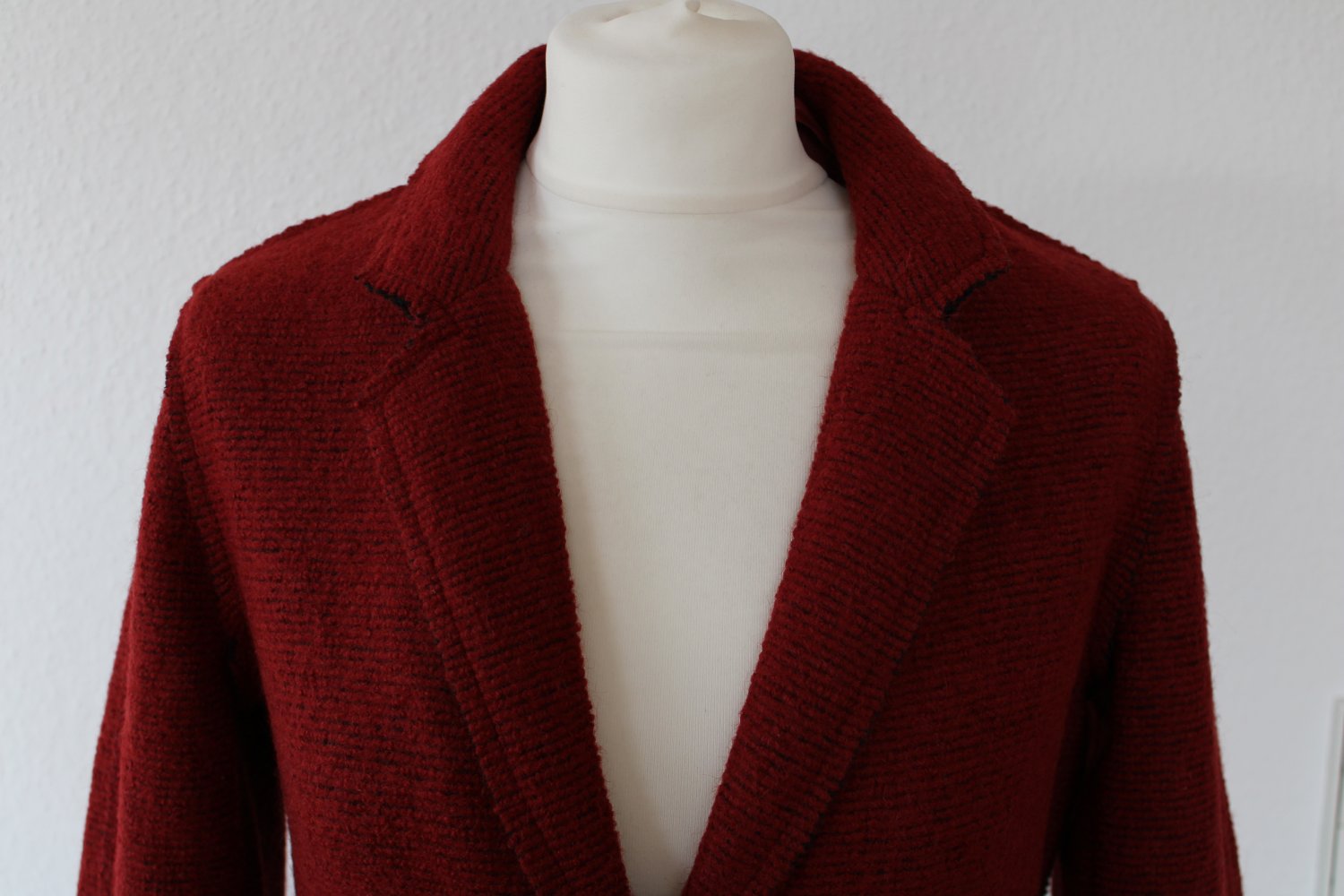 Only dunkelroter Mantel Gr. 36 S elegant chic klassisch zeitlos