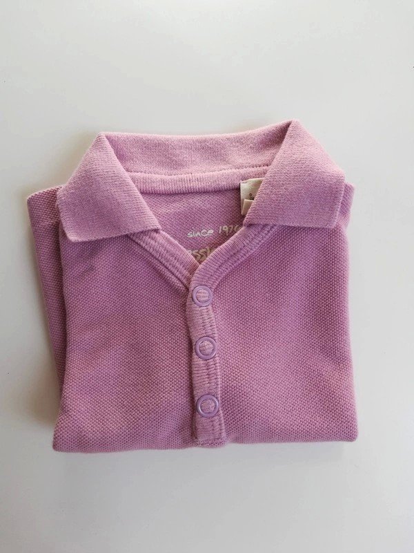 Hess Natur Baby Poloshirt rosa Bio öko kvb