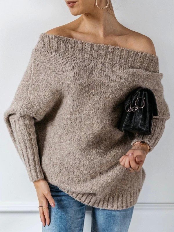 Cocomore schöner Oversized Pullover in beige S M L