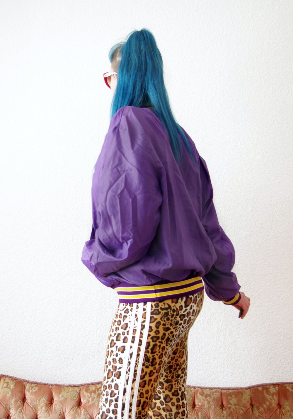 Vintage College Jacke Gr. XL L M oversized Tracksuit Technobarbie Oakridge bratz