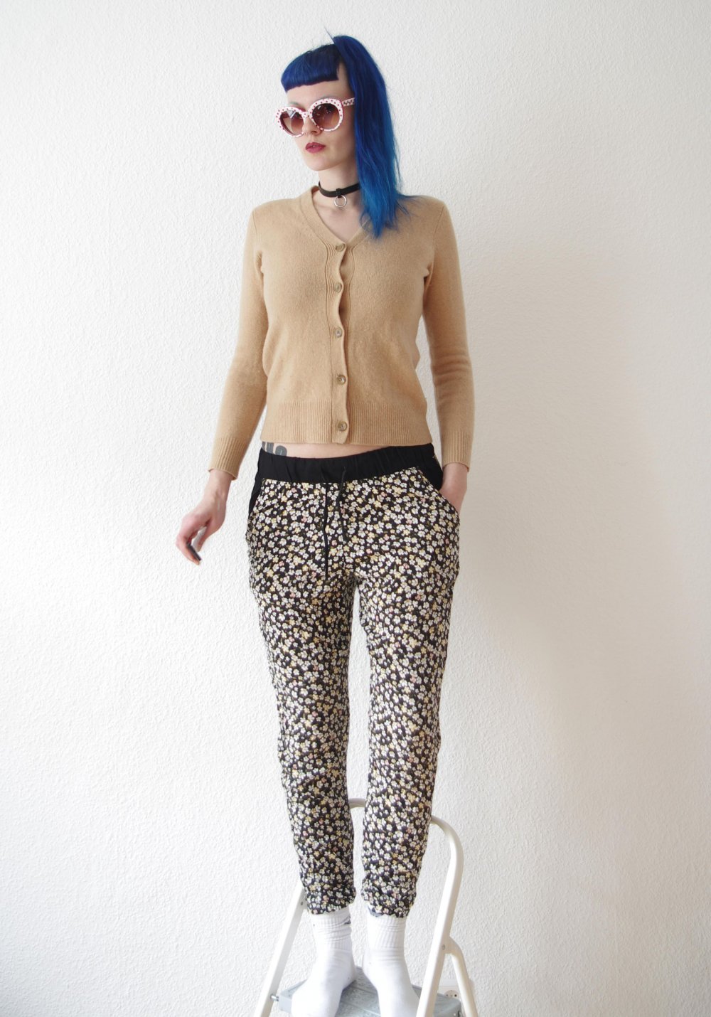 Lockere Chillpants Jogger Gr. 38 40 Festival Technoelfe Goa Capsule y2k Print