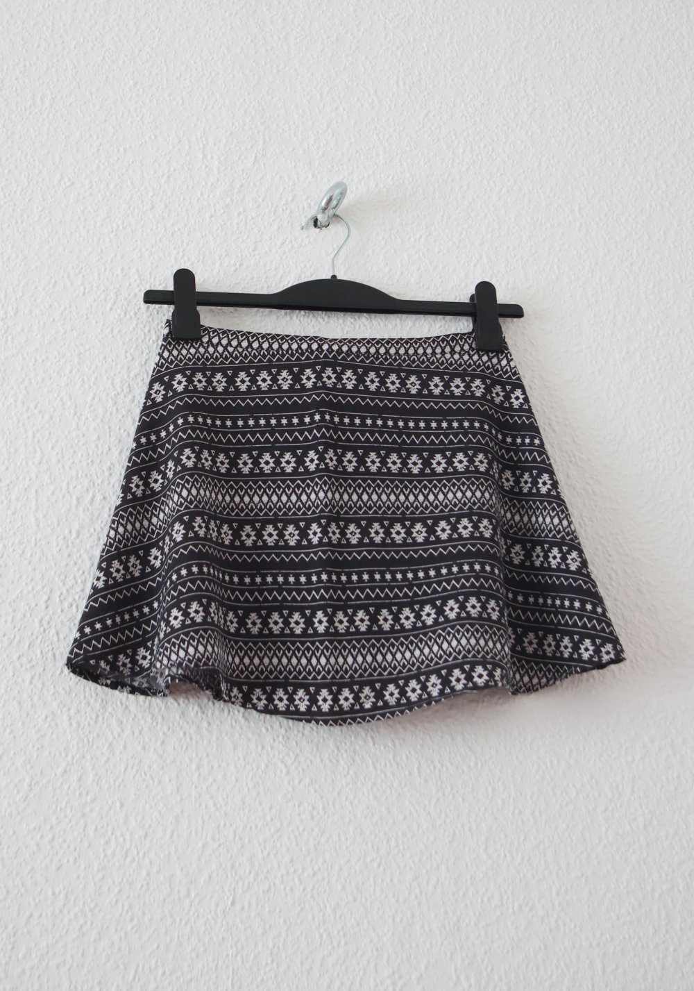 Gemusterter highwaist Minirock Gr. 36 S Technoelfe Pinup retro Schoolgirl y2k