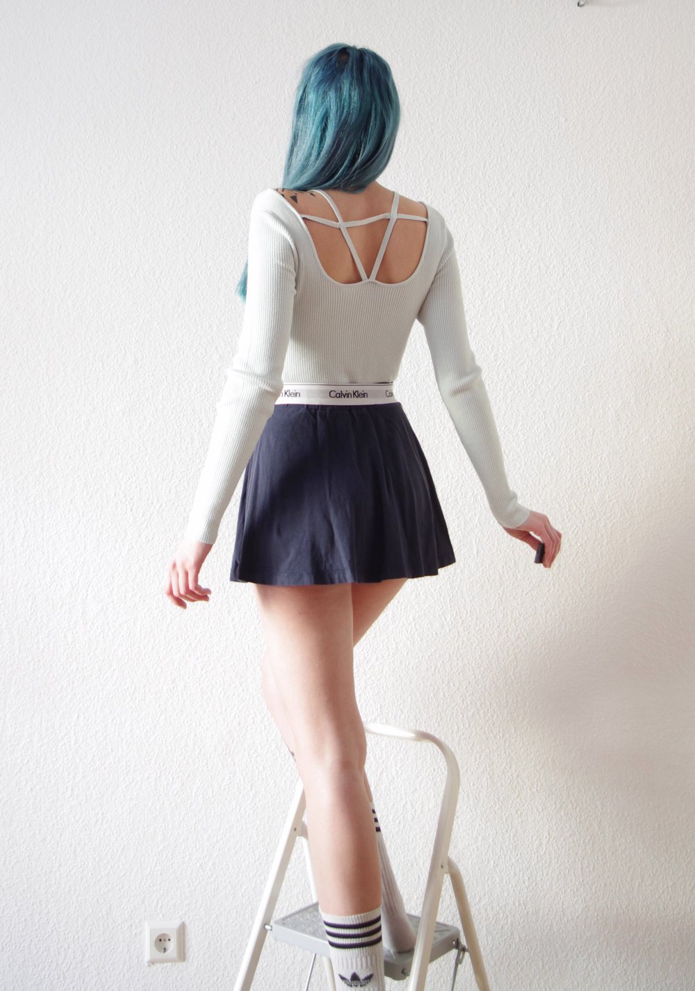 Kurzer highwaist Skaterrock Gr. XS S M organic Minirock Festival y2k 90er