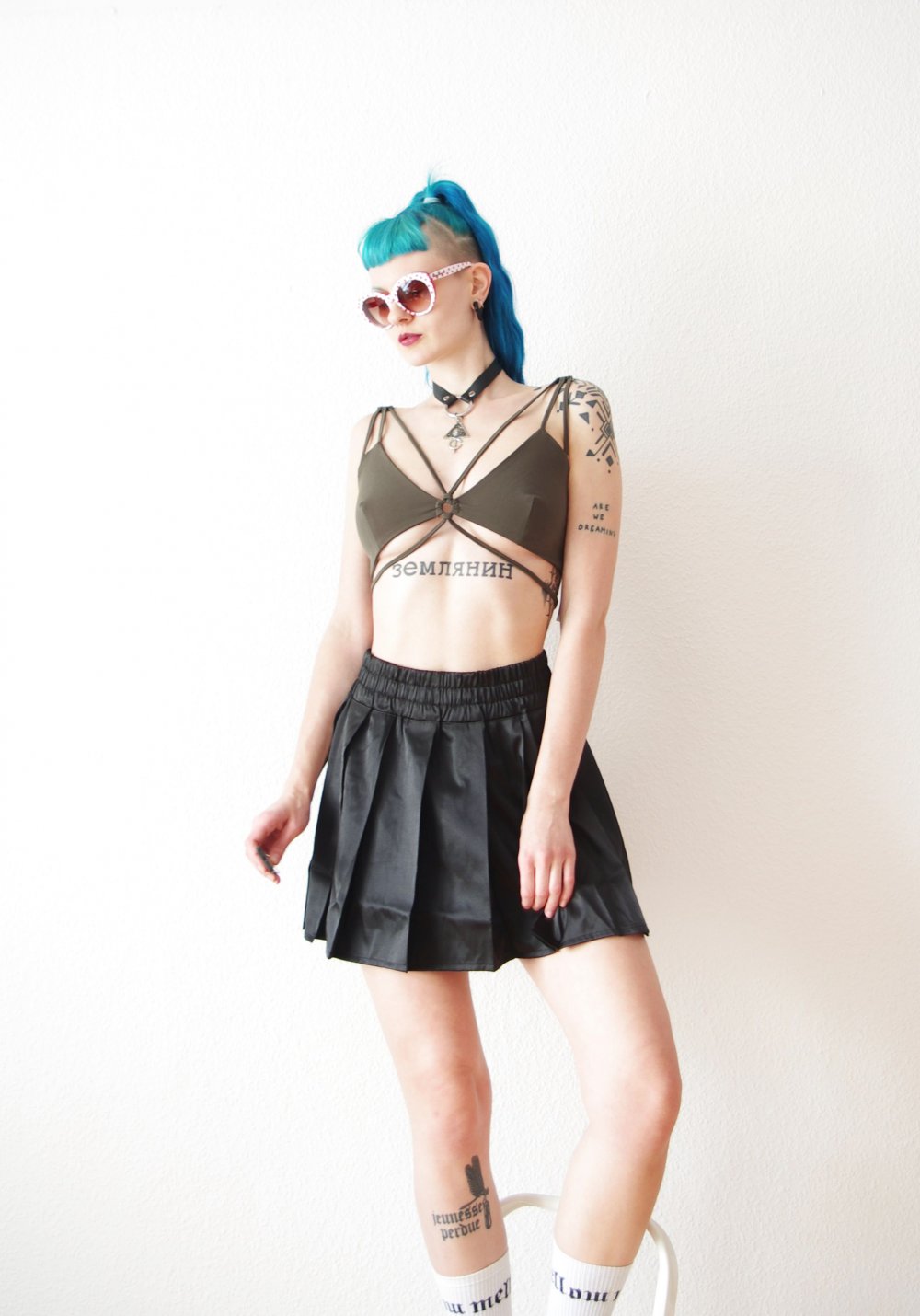 Glänzender Adidas Tennisrock (NP:60€) Gr. 36 38 S M Technobarbie Pinup retro Schoolgirl y2k bratz