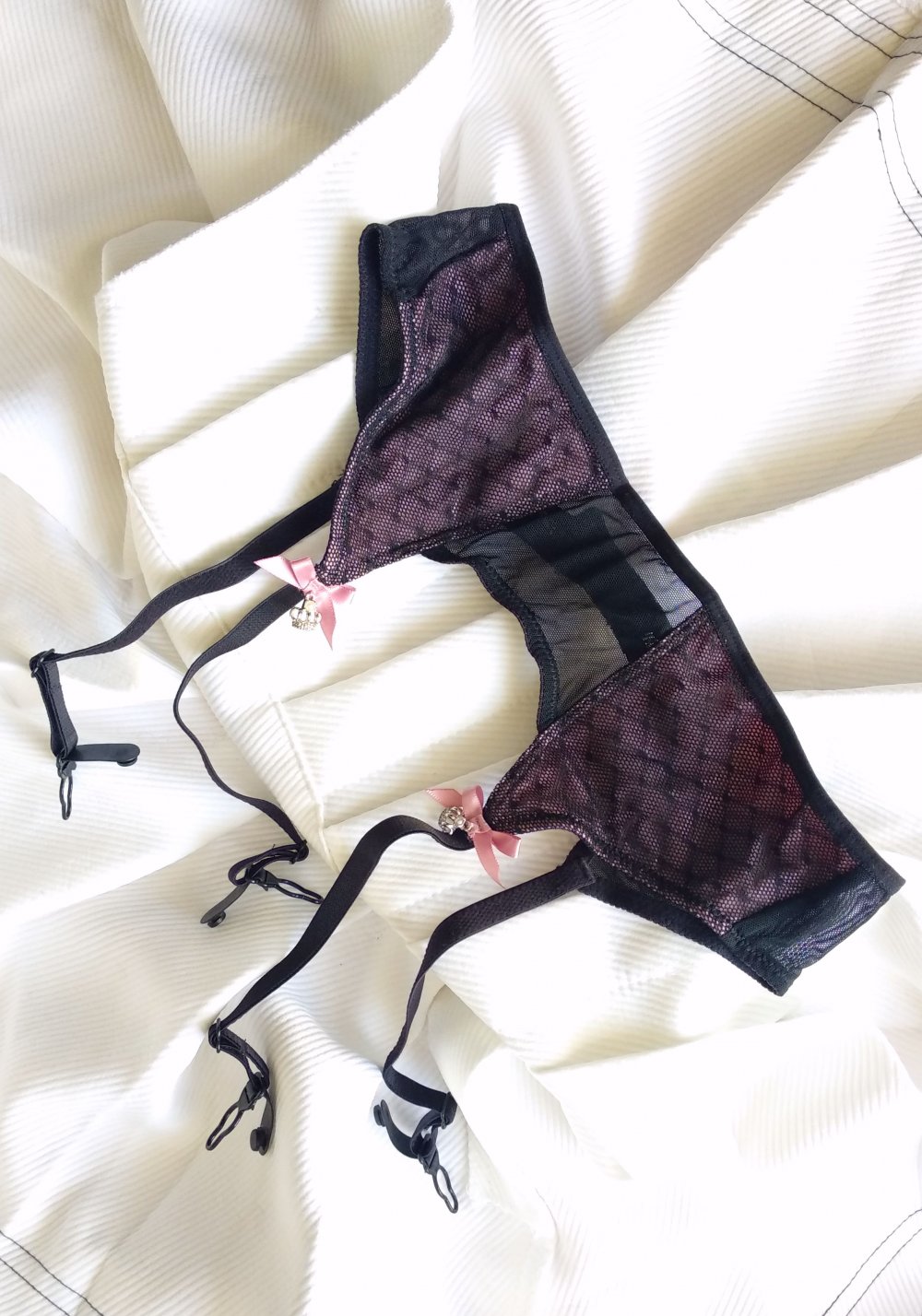 Retro Pinup Strumpfhalten Gr. S Strapshalter Datenight Technoelfe Goth bratz Mesh