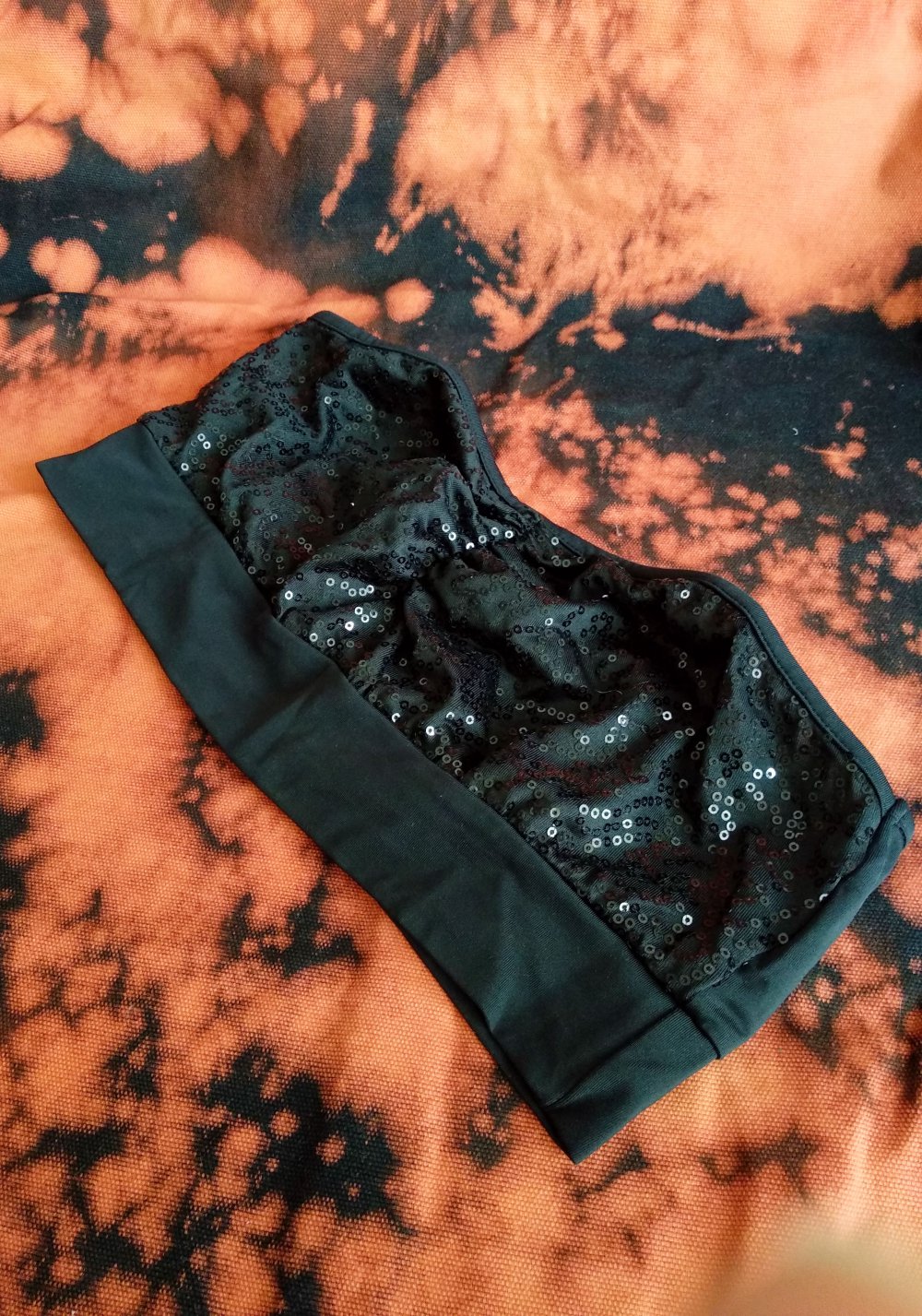 Shiny Bandeau Crop Top Gr. M S 38 40 Boobtop Bralet Rave Festival bratz Technobarbie