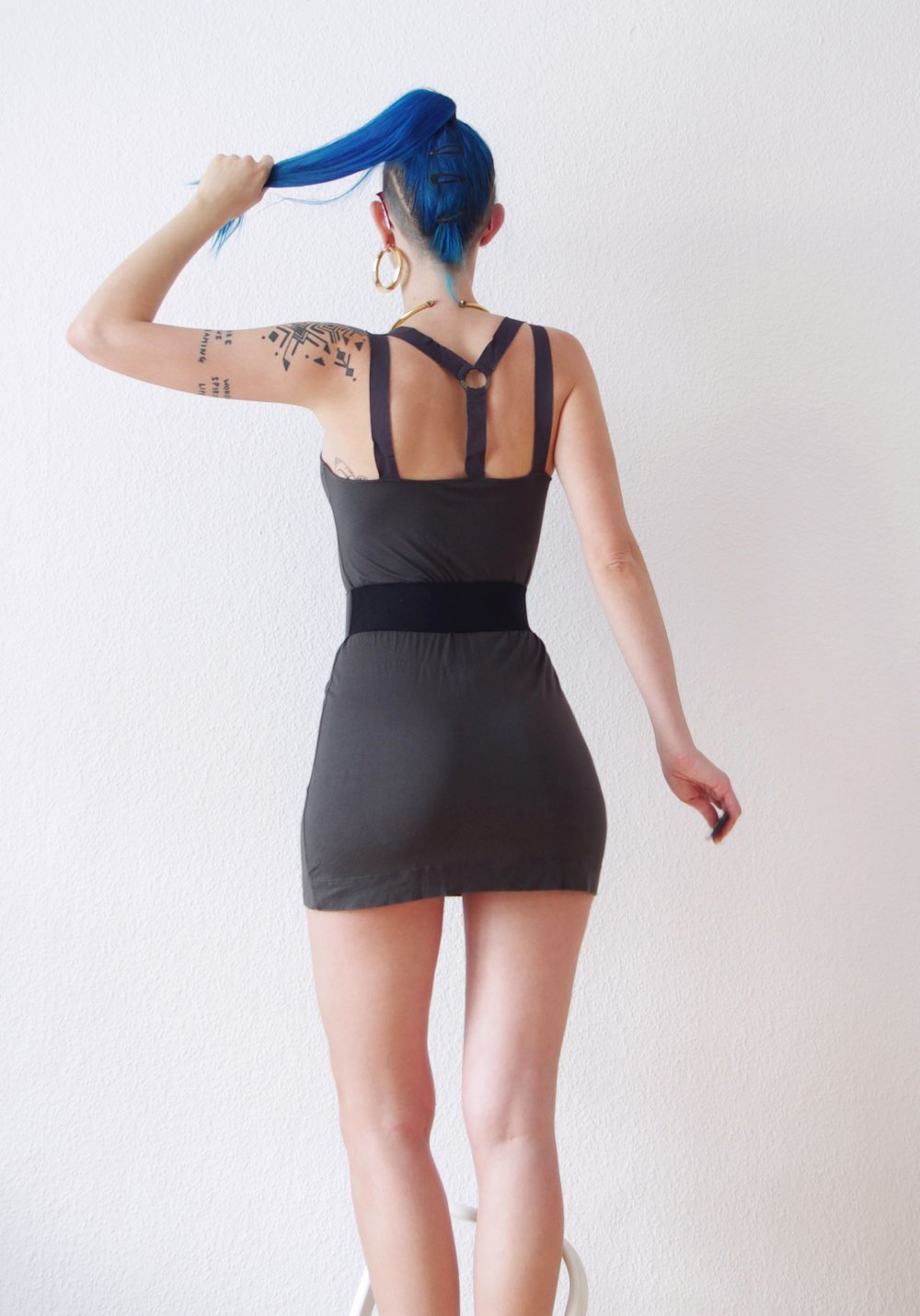 Postapokalyptisches All Saints Harness Kleid Gr. 36 38 Technoelfe GOA Festival