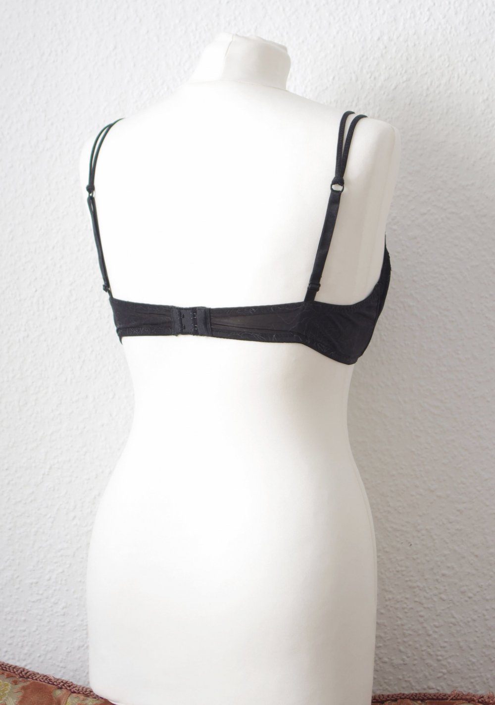 Retro Cutout Soft-Bra Gr. 75C Bügel-BH Bustier Print Makramee Spitze Pinup strappy