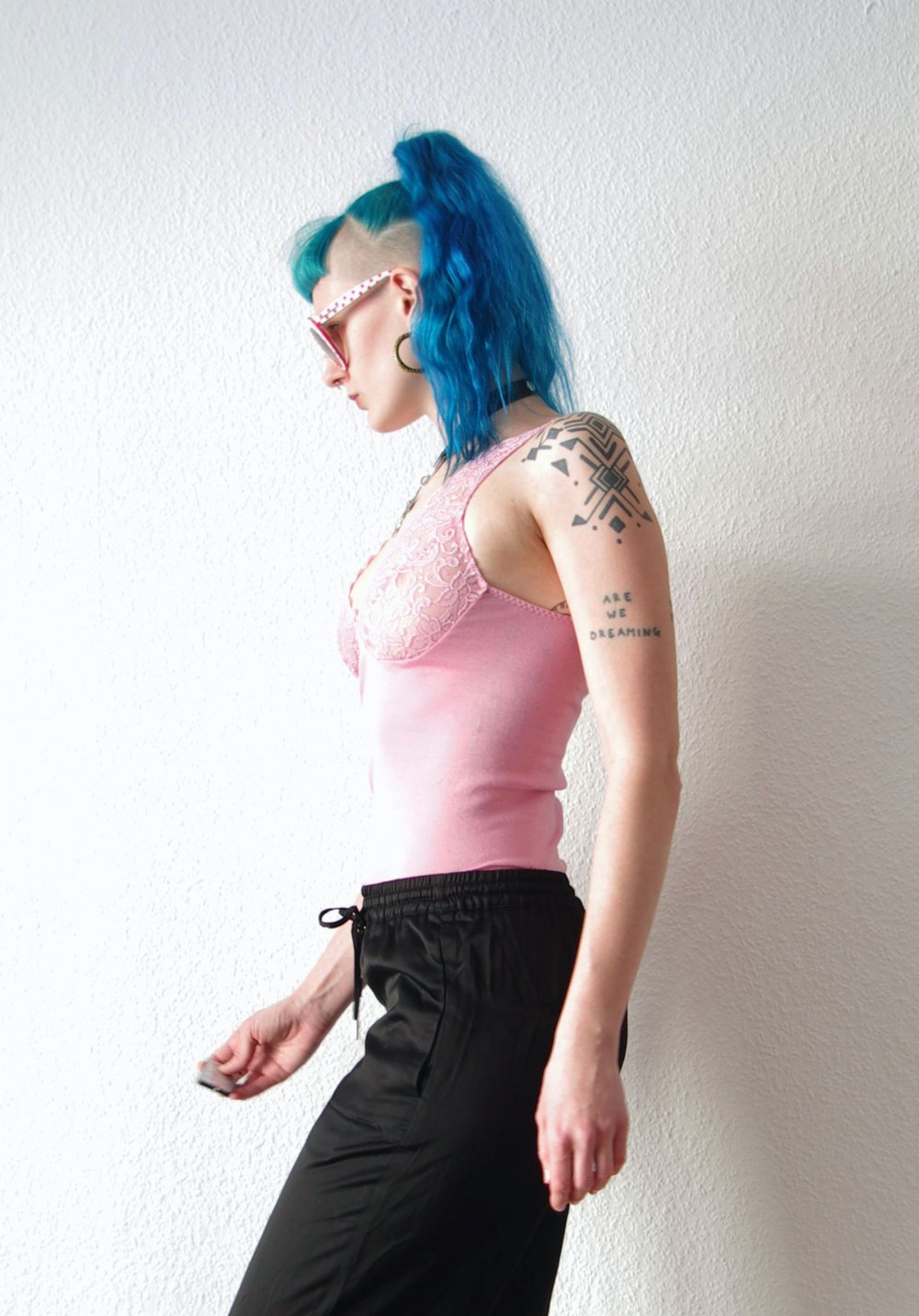 Zartes Camitop Hanro Gr. XS S Pinup retro Spitze semitransparent Technoelfe Datenight Lingerie