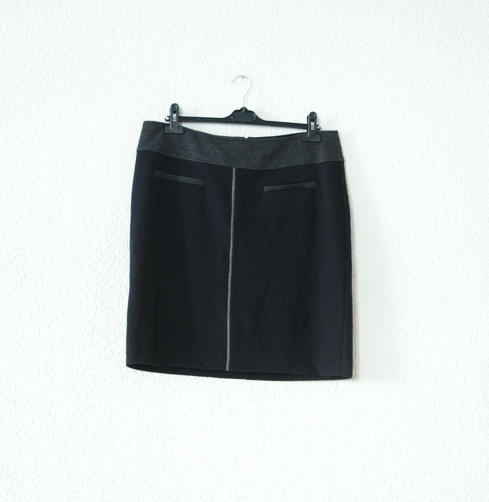 Schöner schwarz grauer Betty Barclay Pencilskirt Gr. 44 46 L XL Bleistiftrock