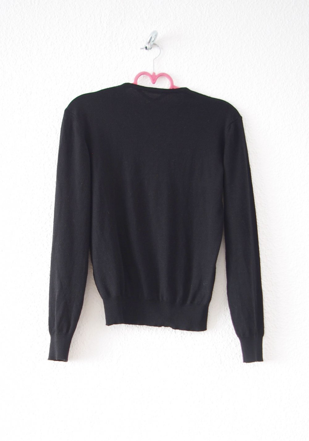 Superweicher Bomber Pullover Gr. M S schwarz Merino elegant Technobarbie Festival y2k 90er