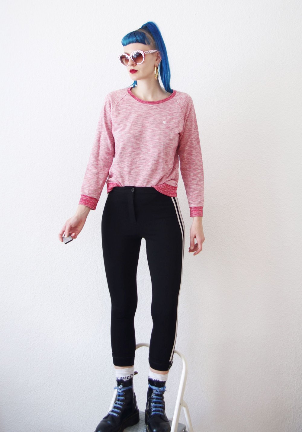 Kuscheliger Carhartt Pullover (NP 80€) Gr. M S rot weiß Technobarbie Festival 90er y2k