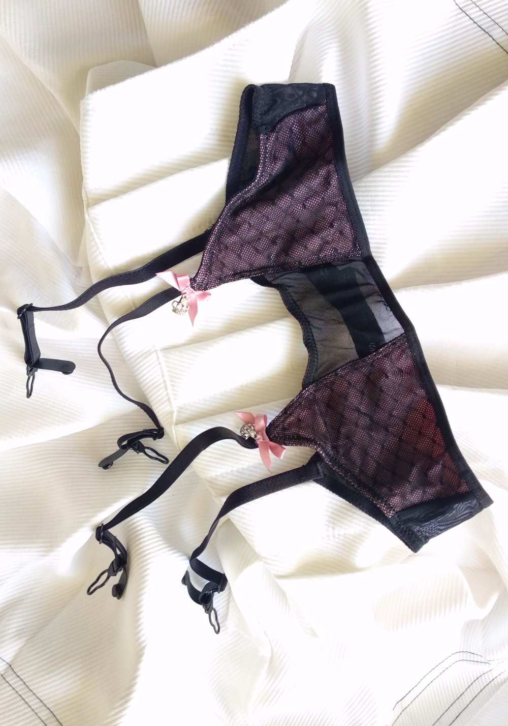 Retro Pinup Strumpfhalten Gr. S Strapshalter Datenight Technoelfe Goth bratz Mesh