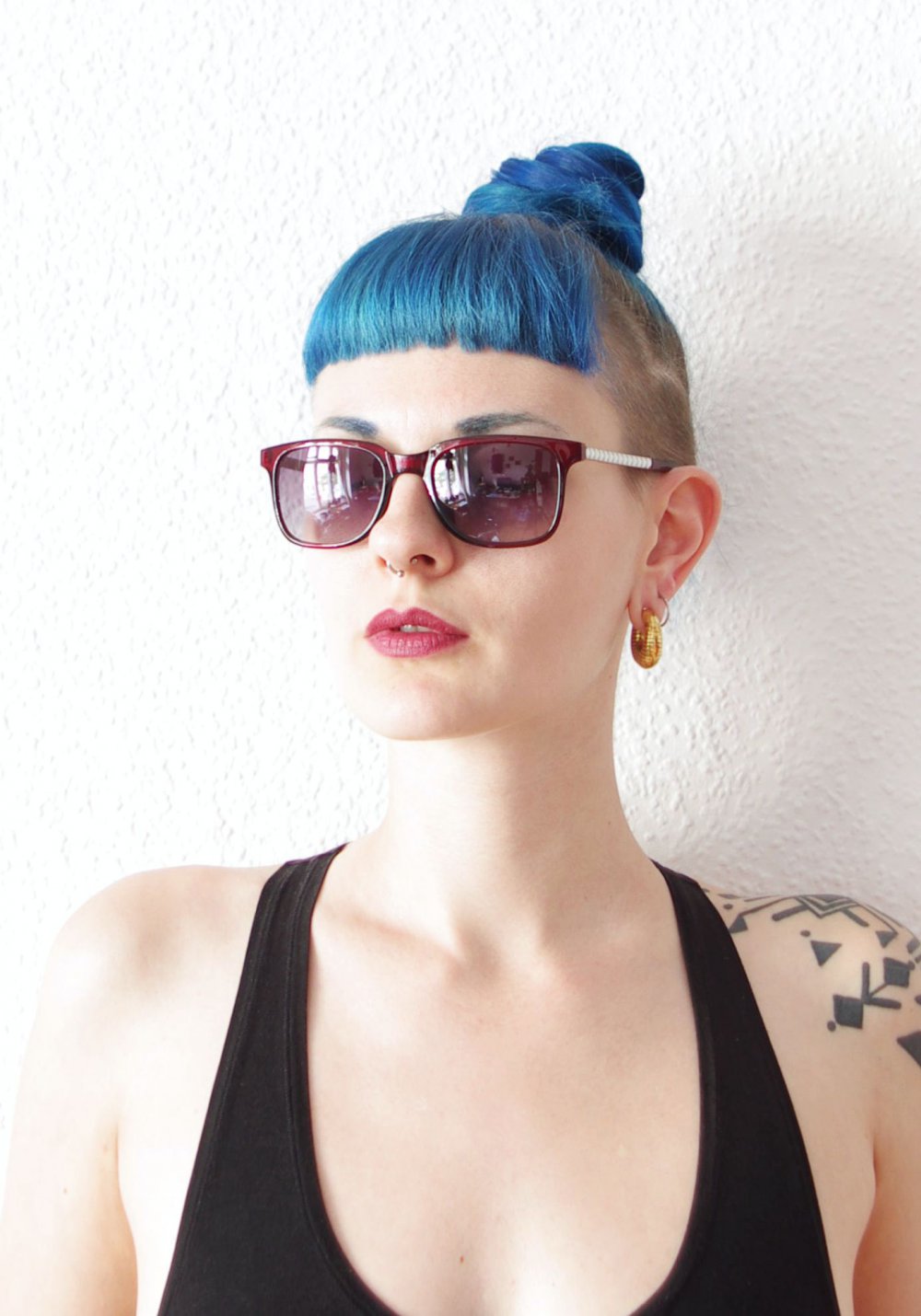 7er Set retro Sonnenbrillen vintage Pinup Rave Festival bratz y2k schwarz