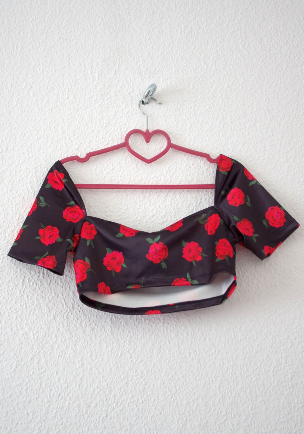 Shiny Offshoulder Crop Top Gr. L M 40 Technopinup Motel bratz Lolita y2k retro Dollskill