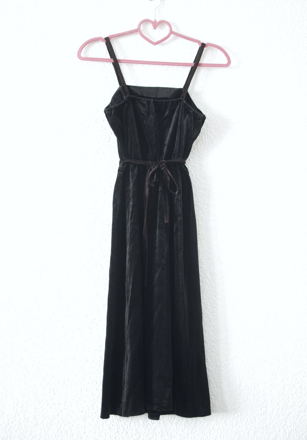 Knielanges vintage Samt Kleid Gr. 36 S retro Pinup Rockabella Moneypenny schwarz