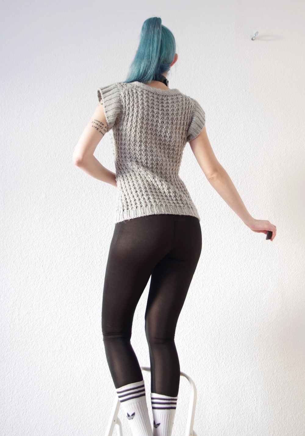 Kuscheliger Stefanel Longpullover Grobstrick Gr. S Wolle Zopfmuster edel 