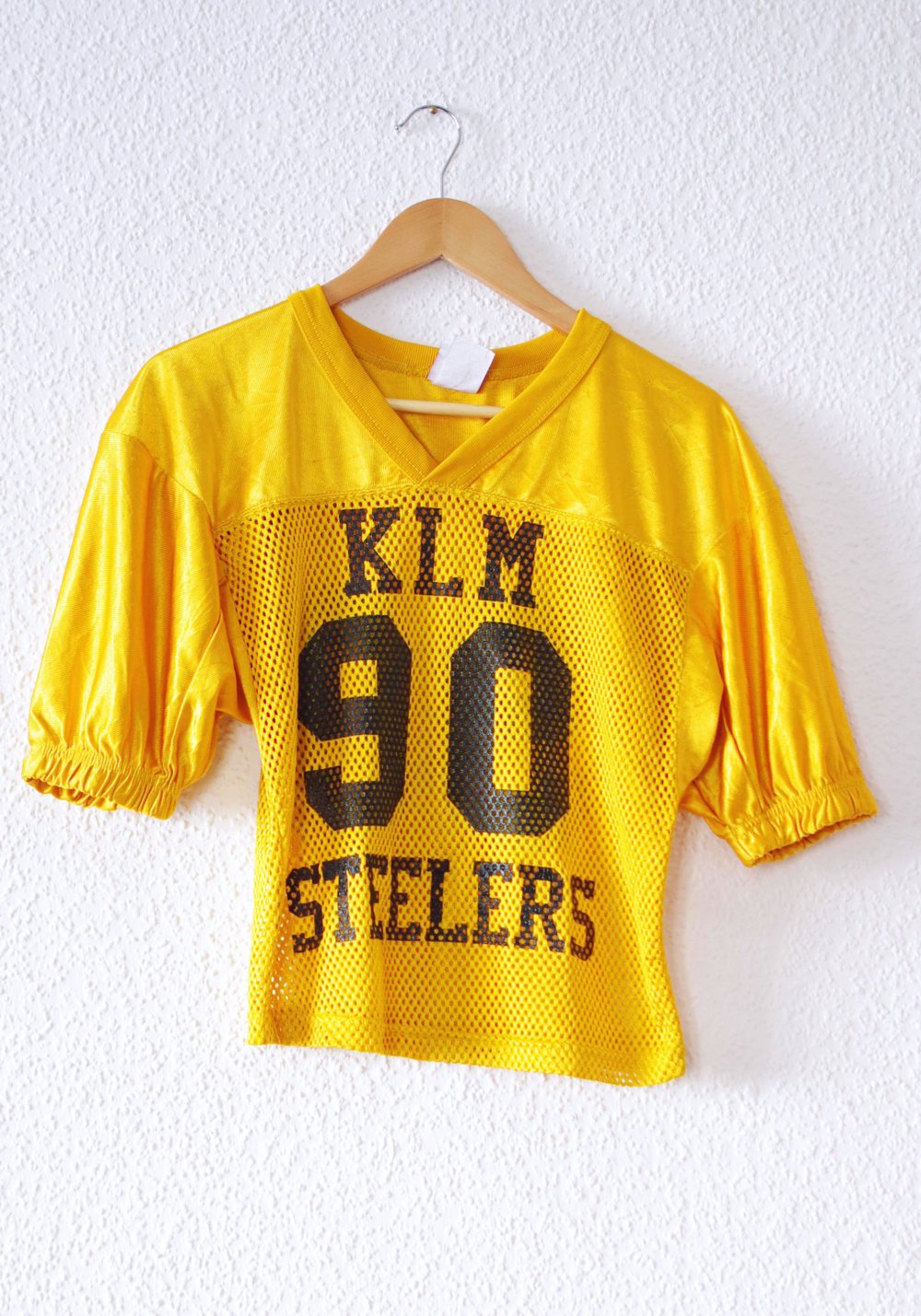 Cooles Football Jersey Shirt Gr. S Mesh glänzend sportlich Dollskill Nasty Gal