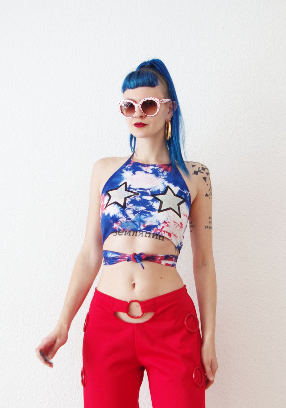 Ausgefallene Cutout Track Pants Gr. L 38 40 Sweatpants Technobarbie Jogginghose bratz y2k