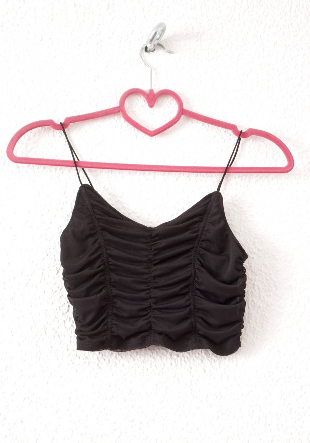 Zartes Crop Top Gr. XS S 34 36 Rave strappy Festival Boobtop schwarz Technobarbie