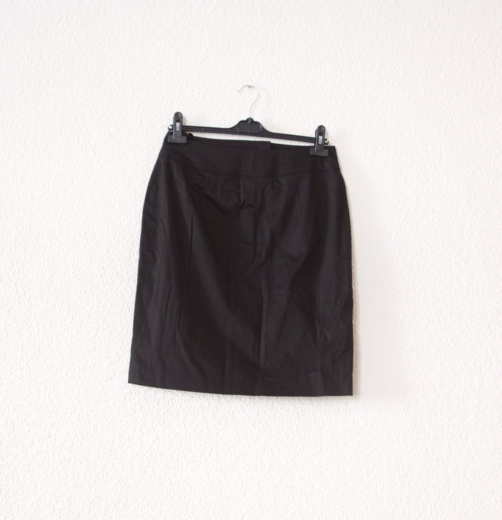 Eleganter schwarzer Bleistiftrock Gr. 38 M Business casual Frühling Herbst