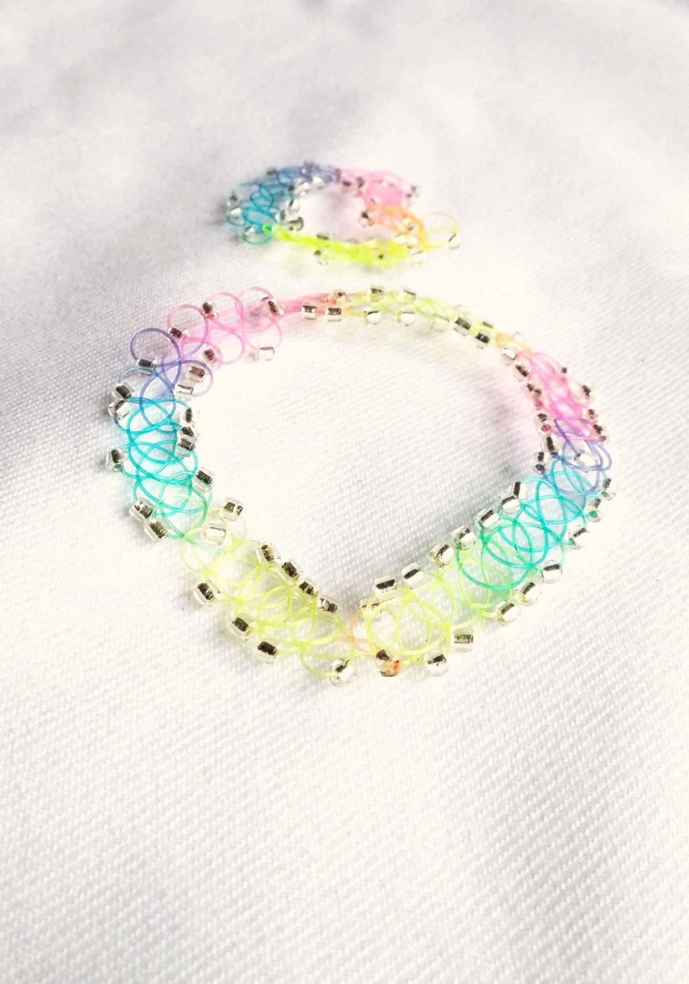 Nasty Gal Rainbow Tattoo Choker Set Hippie Festival Pride Dollskill Regenbogen Techno