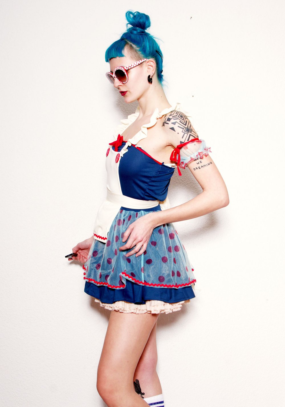 Süßes Kostüm Doll Kleid Gr. XS S 36 38 Schneewittchen Pipi Langstrumpf Karneval