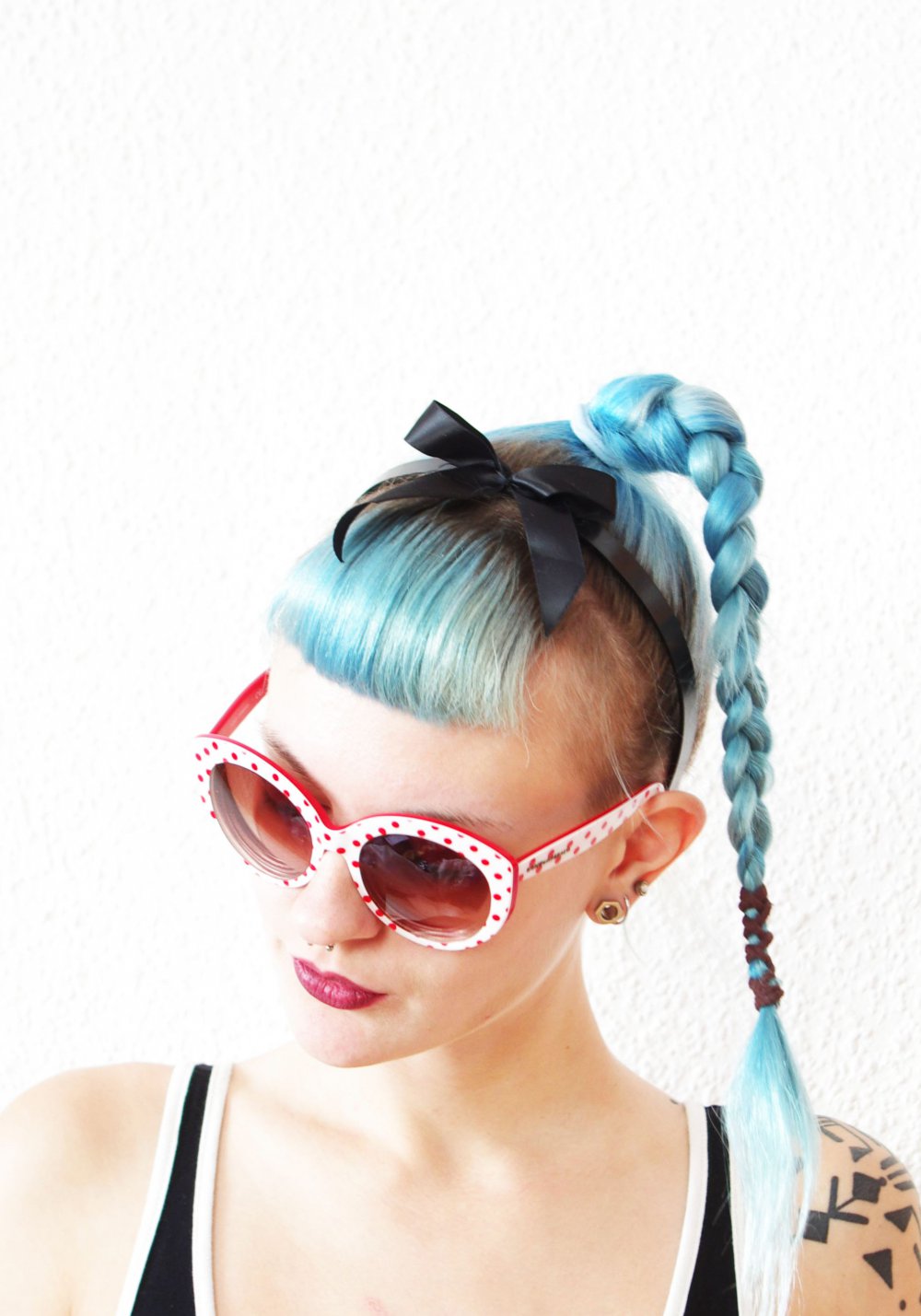 Zarter schwarzer Haarreif große Schleife Nasty Gal Festival Dollskill Minnie Mouse