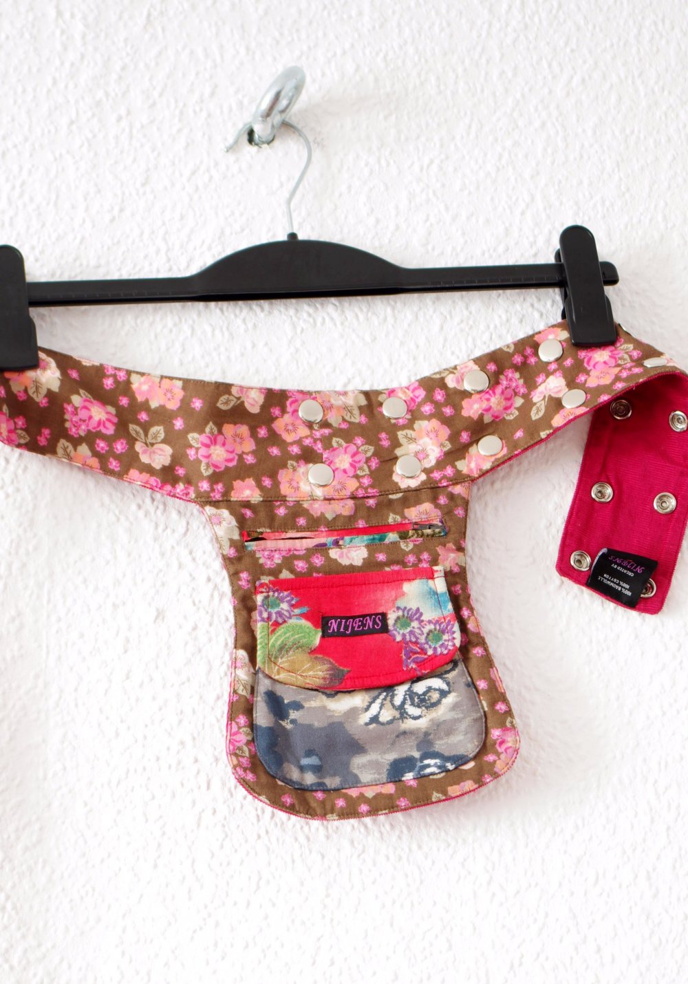 Ausgefallene Festival Hüfttasche Bauchtasche Hippie Goaelfe Gürtel Blumen flower power