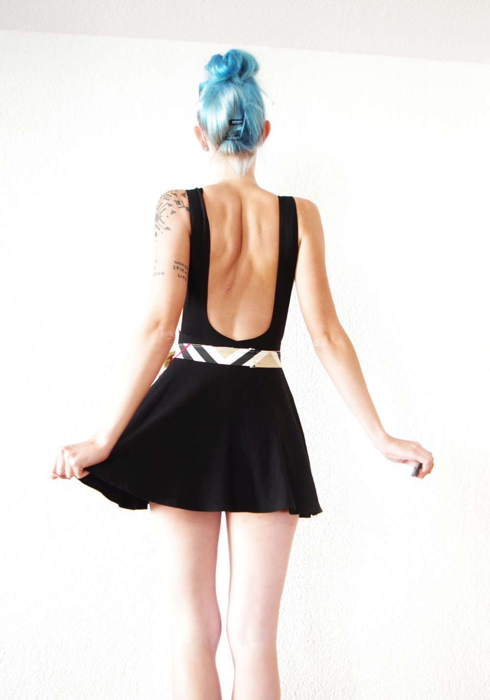 Traumhaftes American Apparel Skaterkleid Gr. S 36 38 Rückenausschnitt Sideboob