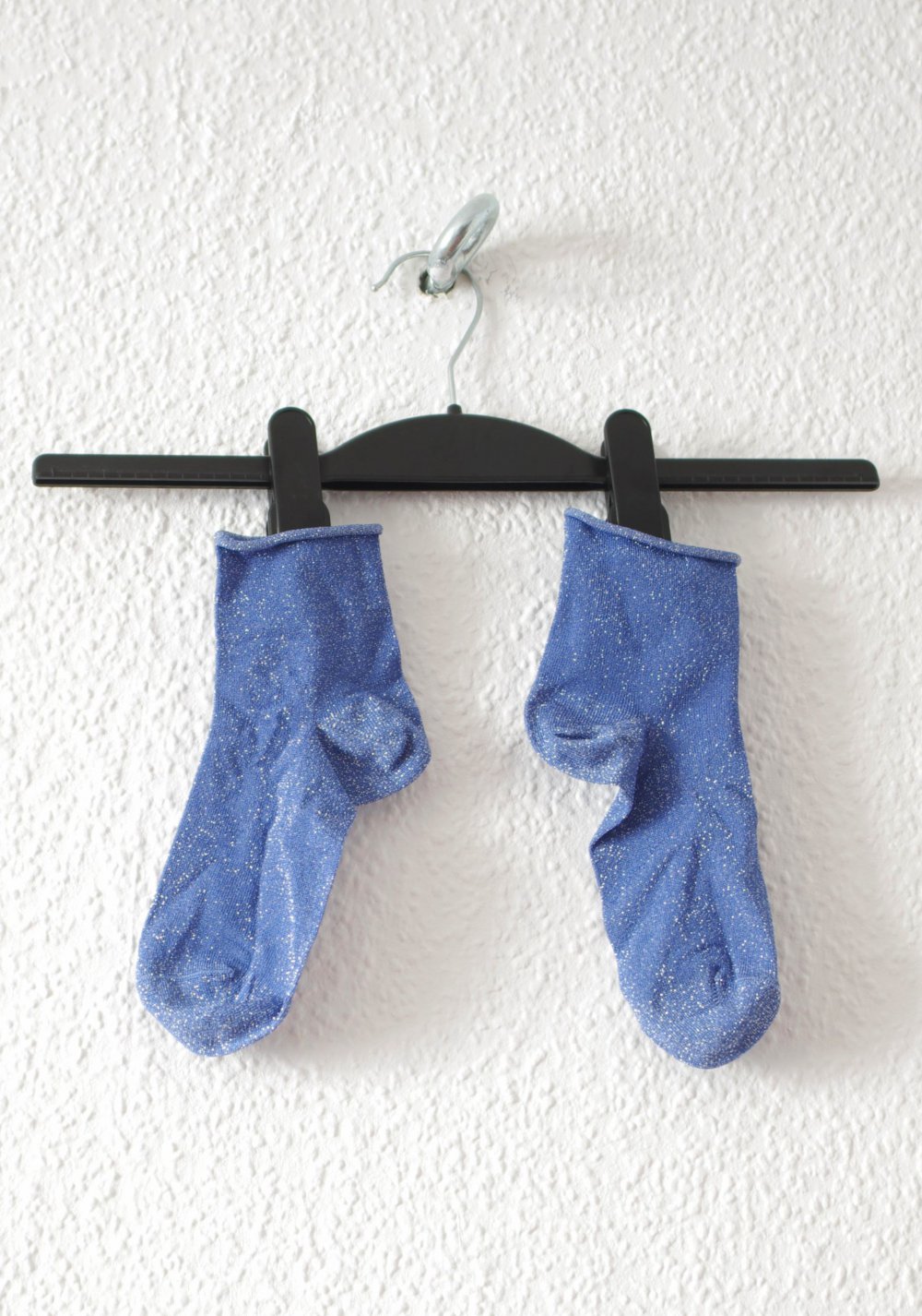 Zarte retro Glitzersöckchen Gr. 39-41 blau silber Socken Calzedonia neuwertig