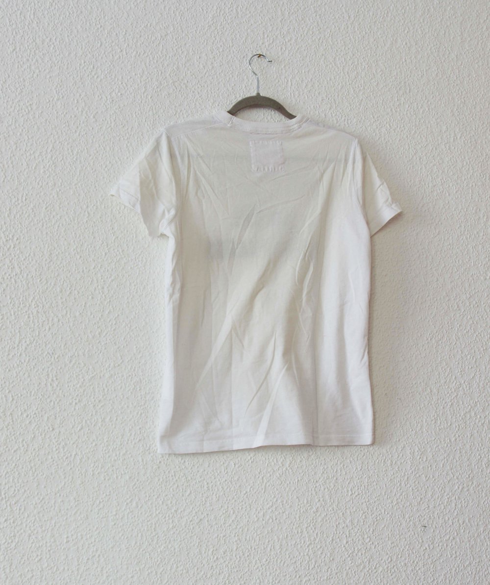 Vielseitiges Print Shirt Gr. S M 36 38 boyfriend Hollister Logo Festival minimalistic capsule