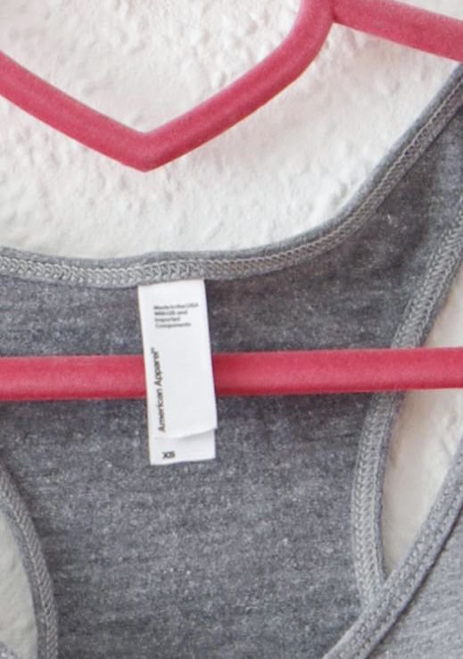 Grau melierter American Apparel Stringbody Gr. XS S 34 36 Racerback Technobarbie high leg y2k