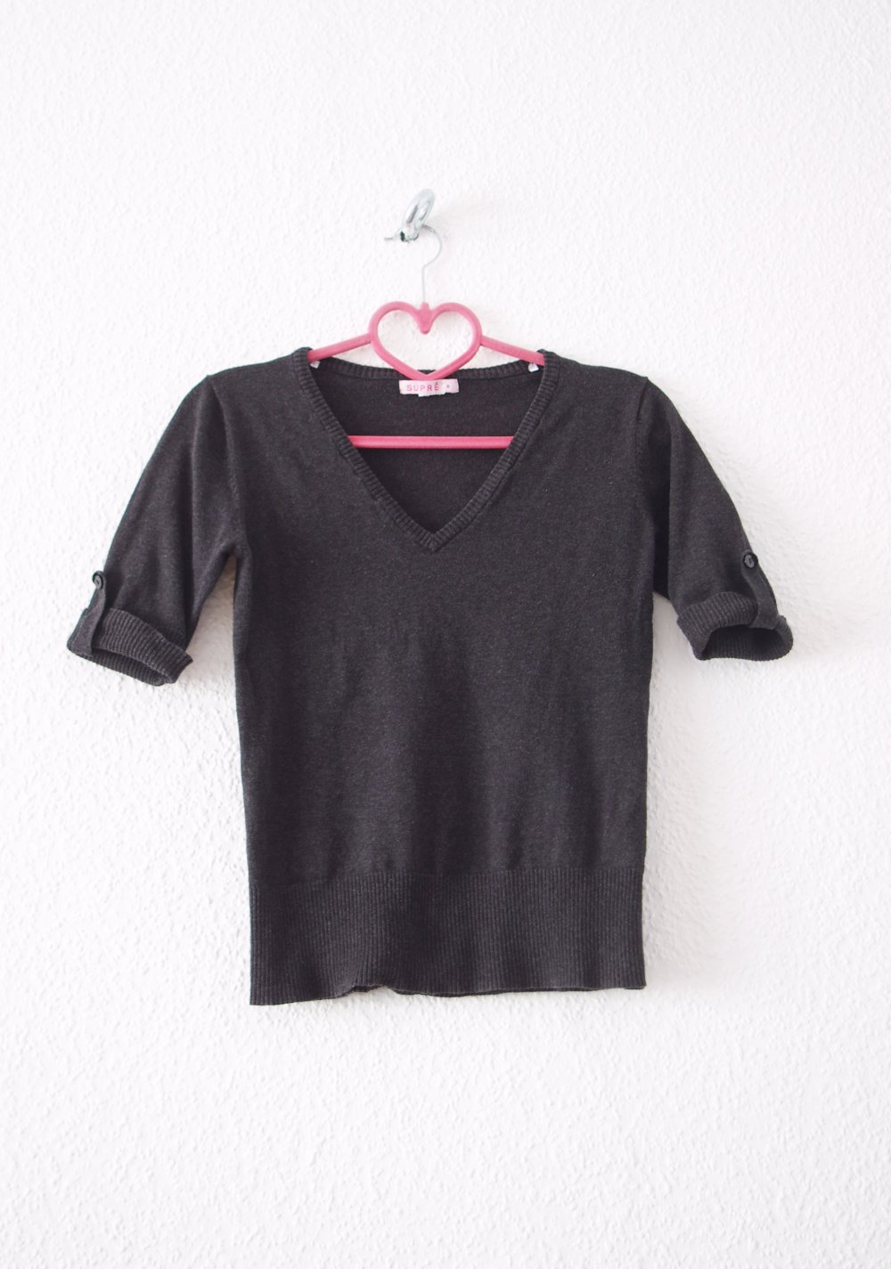 Süßes gestricktes Kurzarmshirt Gr. S M 36 38 Supré retro Pinup Lolita