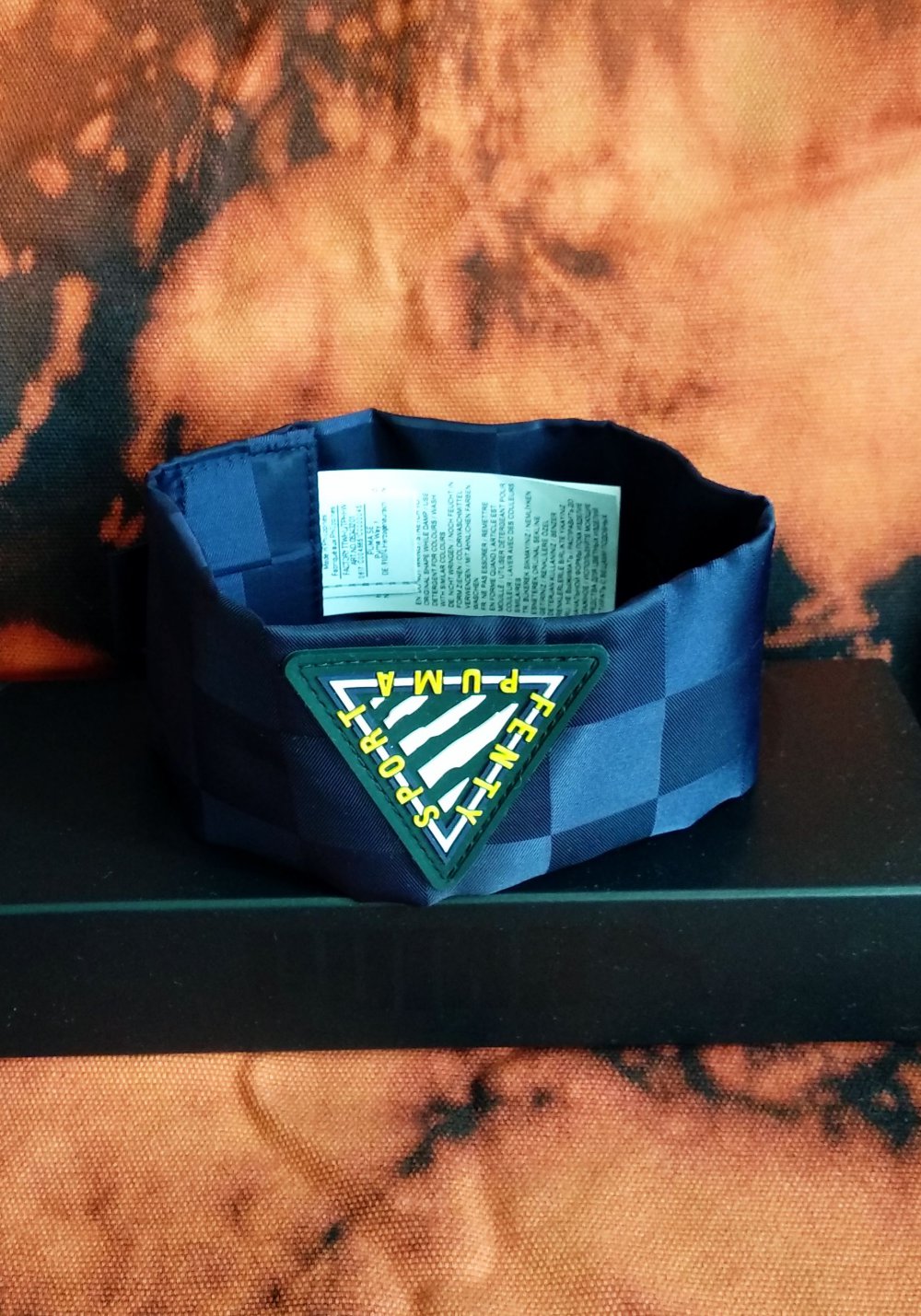 Ausgefallener Fenty Choker Halsband shiny breit Satinoptik Puma bratz y2k Technobarbie