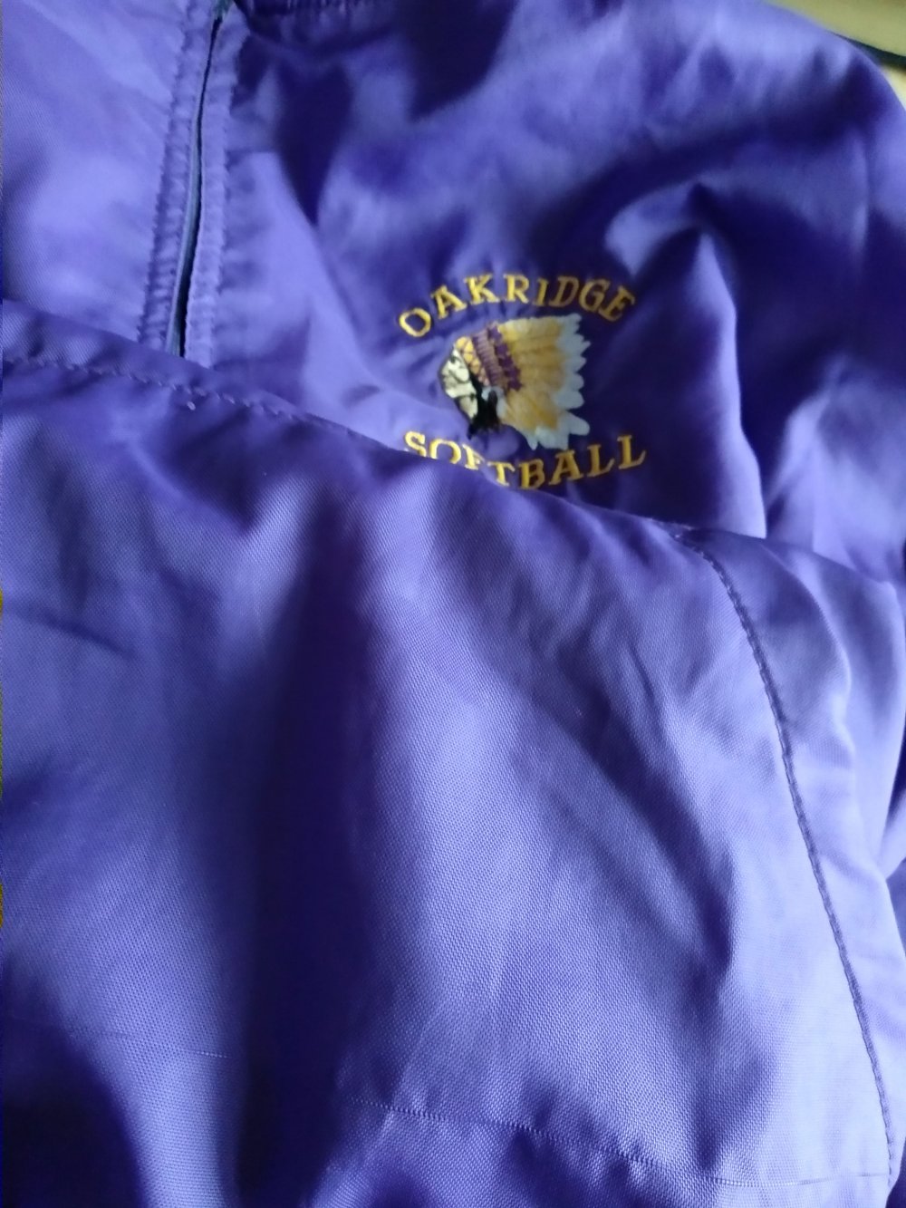 Vintage College Jacke Gr. XL L M oversized Tracksuit Technobarbie Oakridge bratz