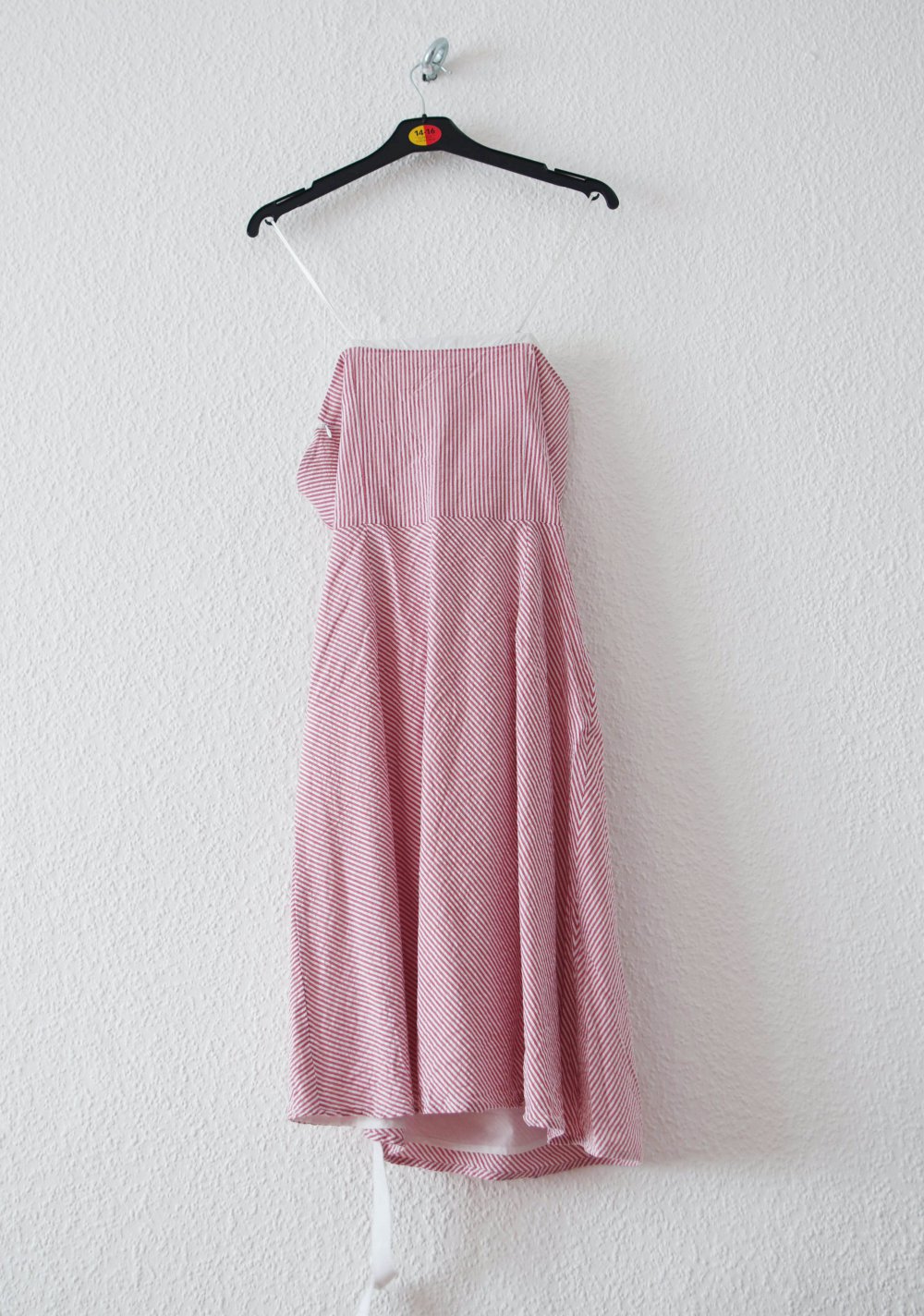 Ärmelloses Pinup Kleid Gr. 2 36 38 Bandeau Streifen elegant Corsage A-Linie