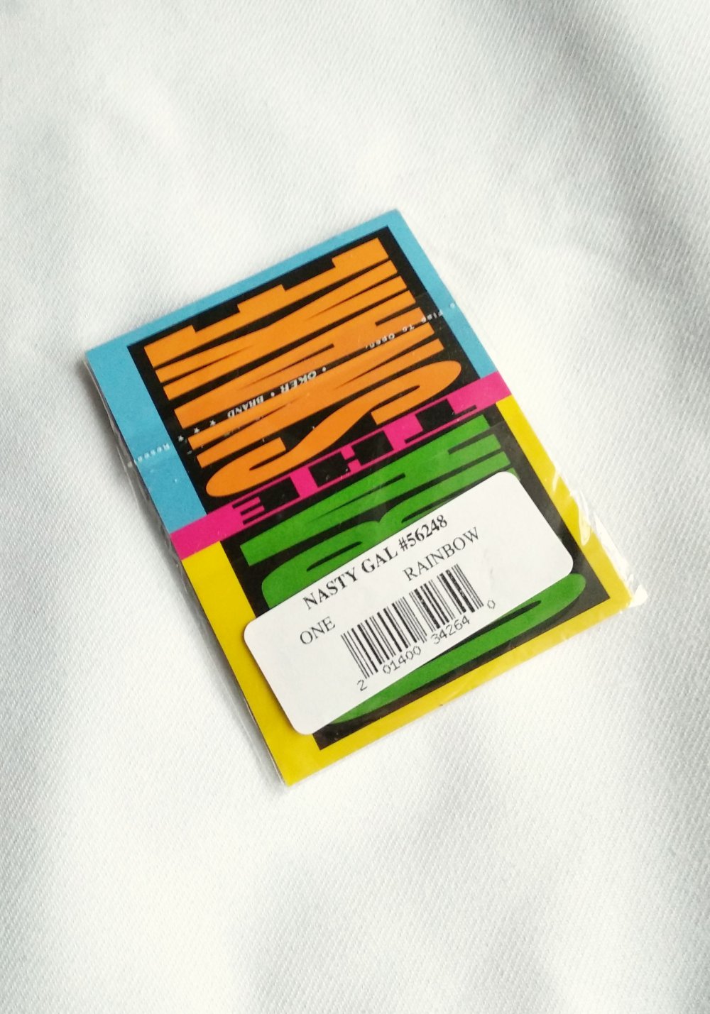 Nasty Gal Rainbow Tattoo Choker Set Hippie Festival Pride Dollskill Regenbogen Techno