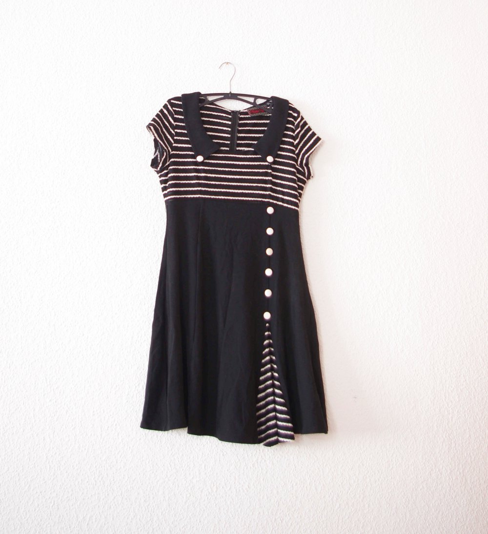 Süßes Sailor Kleid Gr. XL L Voodoo Vixen retro Pinup 60er Streifen