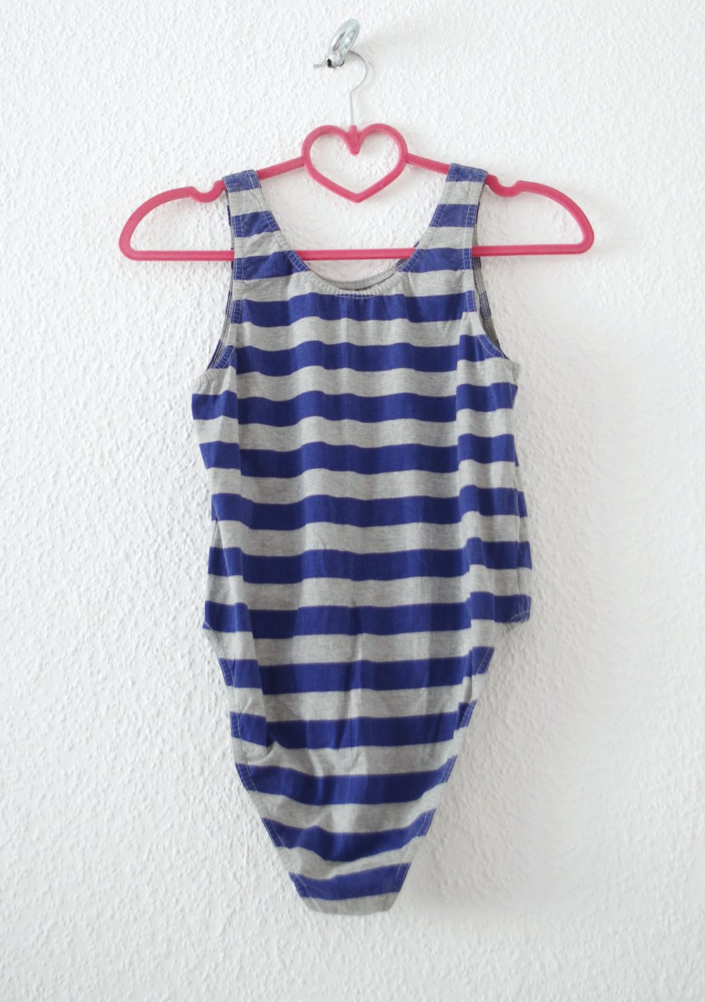 Gestreifter Tanktop retro Body Gr. M 38 40 high leg cut Rave Technobarbie Festival y2k