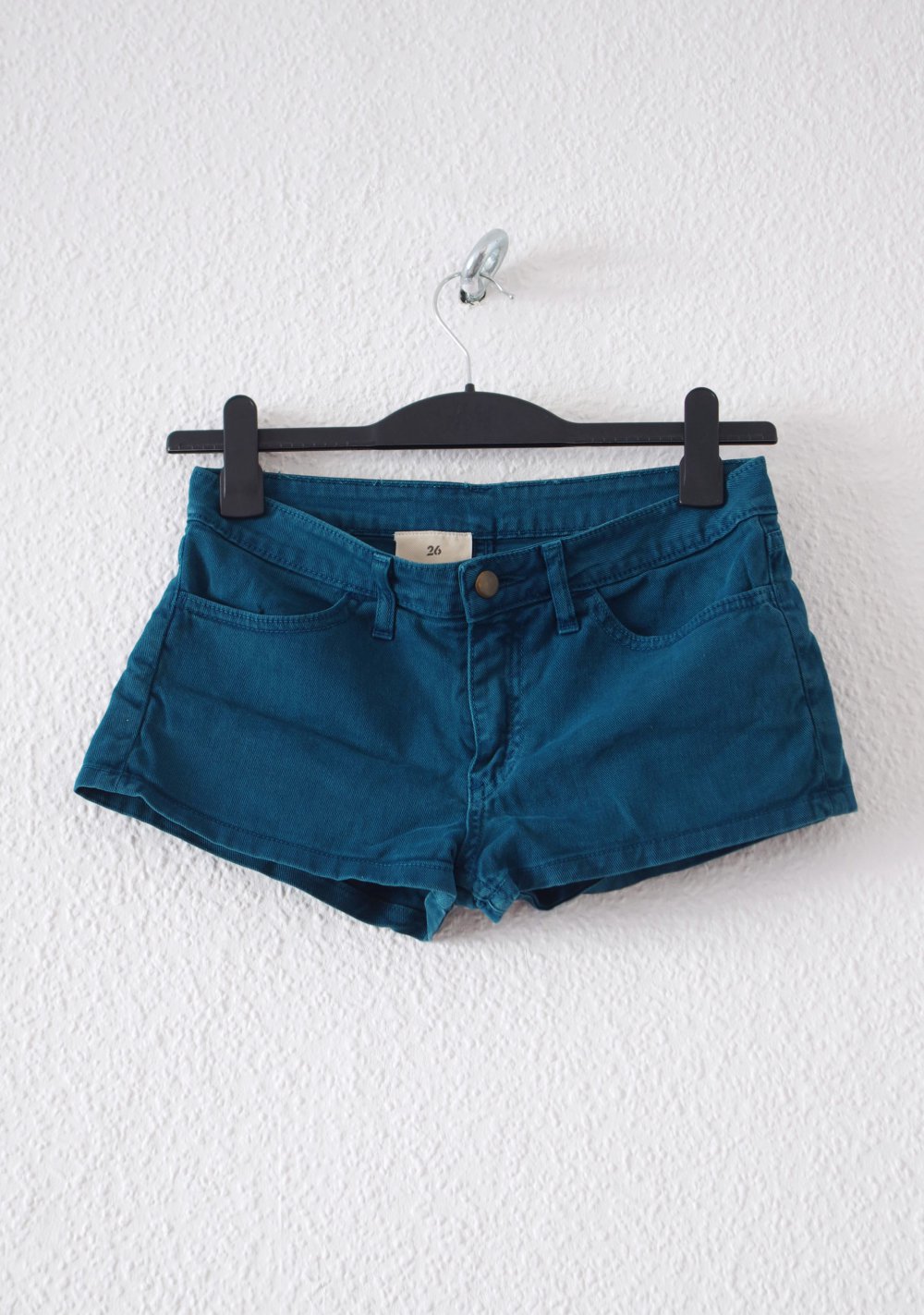 Petrolfarbene American Apparel Shorts Gr. 36 38 Technoelfe Festival y2k 90er Hot Pants