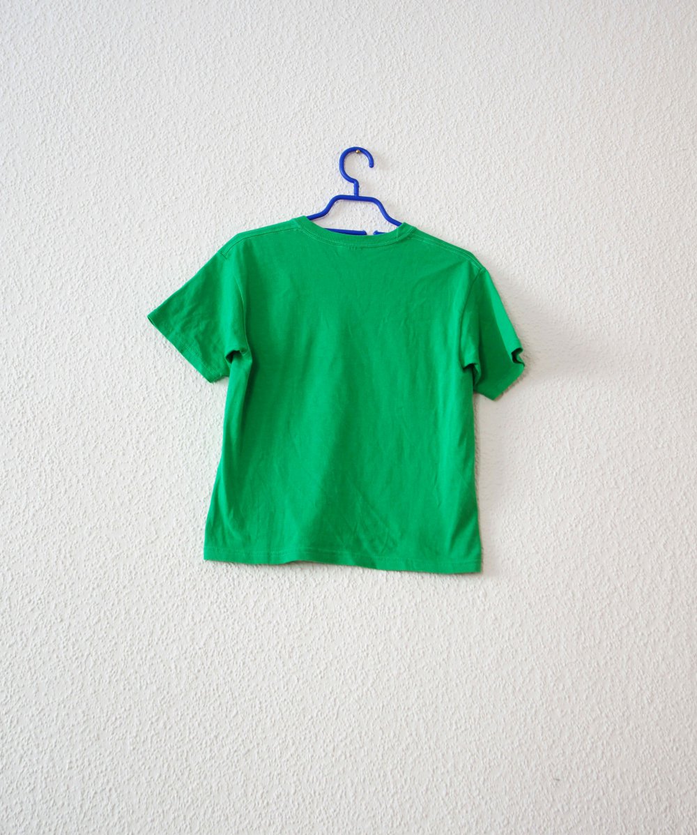 Lässiges Printshirt Cambridge grün Gr. S College Style Festival Dollskill 