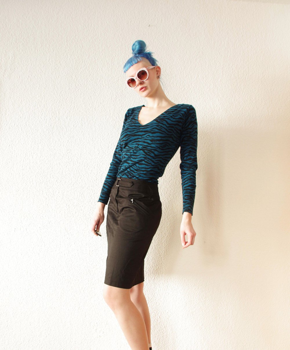 Eleganter schwarzer Bleistiftrock Gr. 38 M Business casual Frühling Herbst